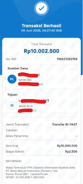 Bukti Transfer