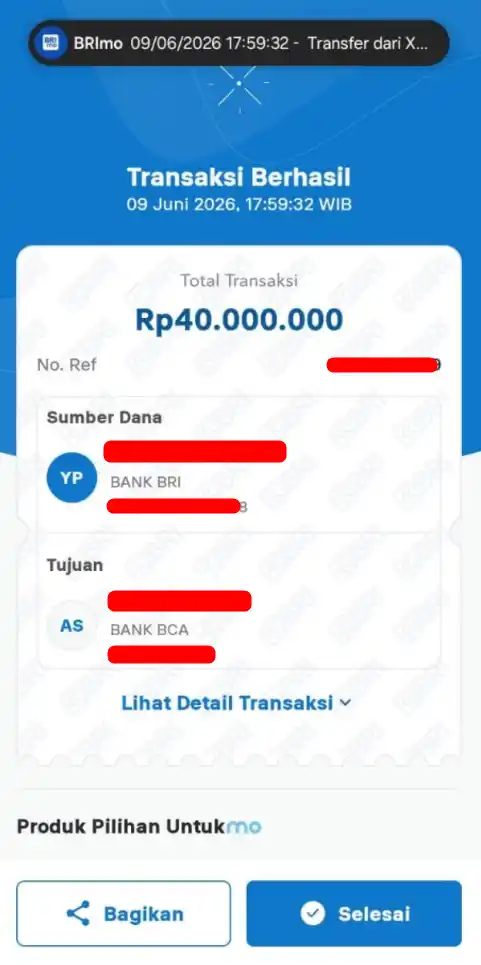 Bukti Transfer
