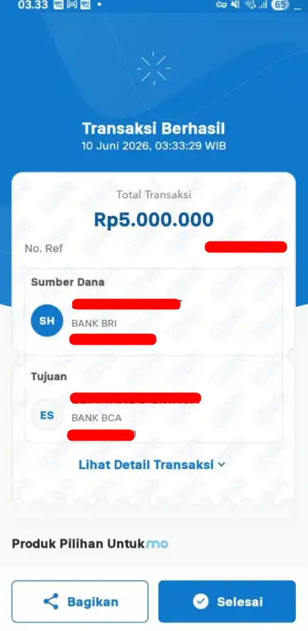 Bukti Transfer