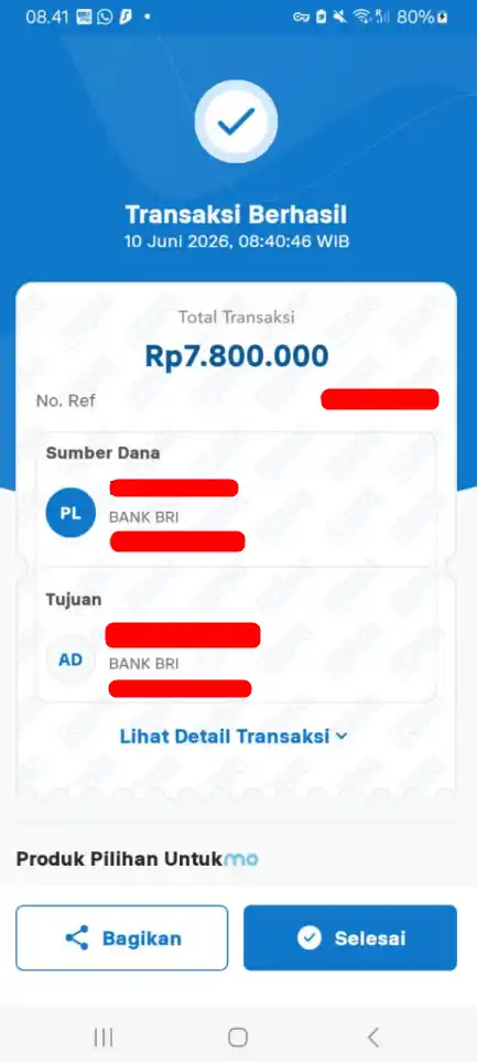 Bukti Transfer