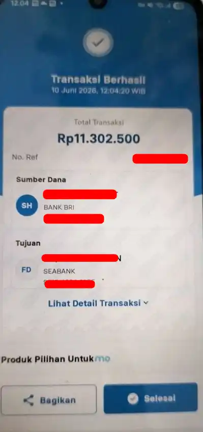 Bukti Transfer