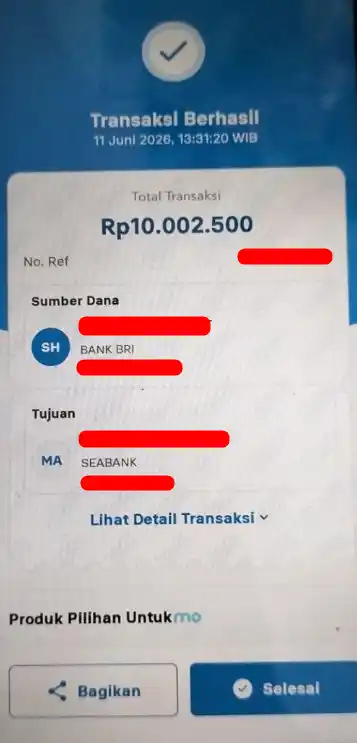 Bukti Transfer