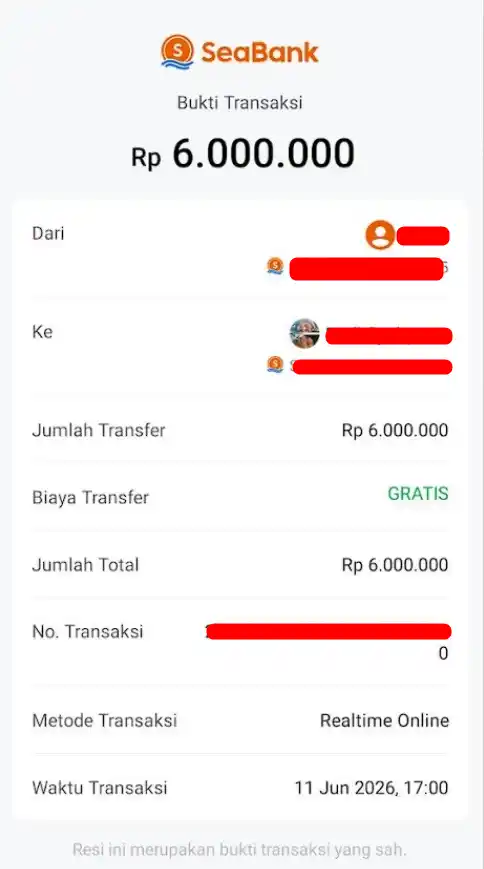 Bukti Transfer