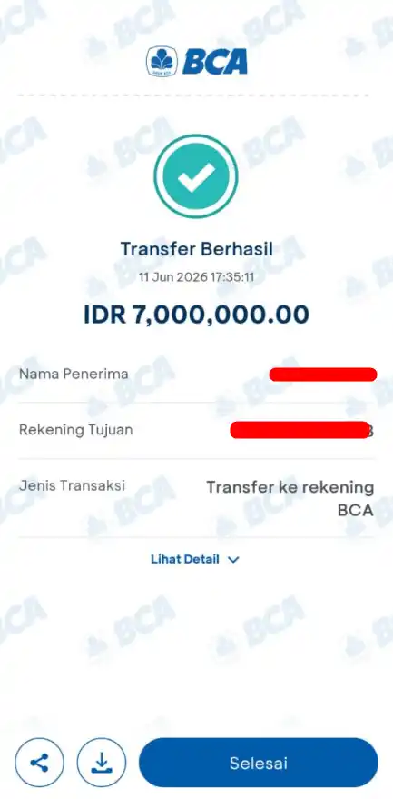 Bukti Transfer