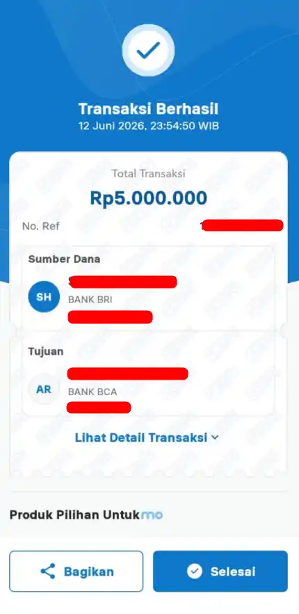 Bukti Transfer
