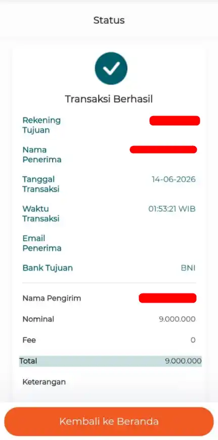 Bukti Transfer
