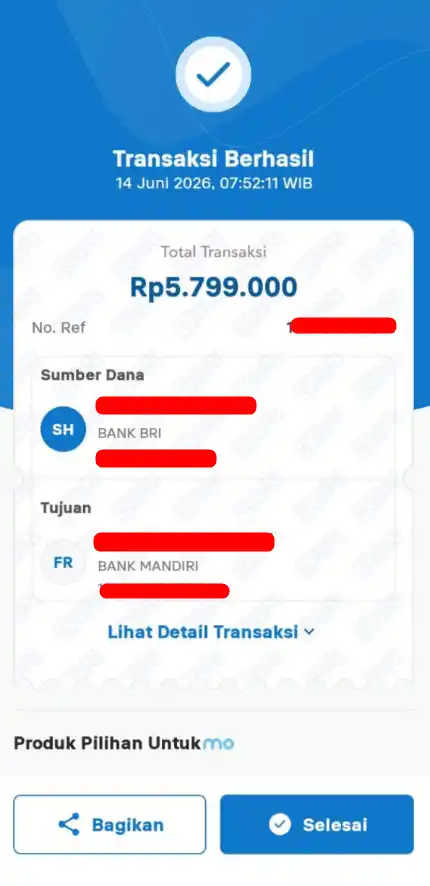 Bukti Transfer