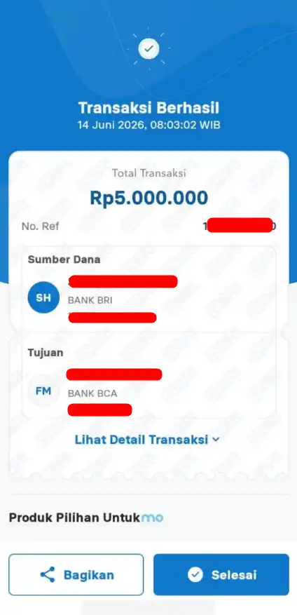 Bukti Transfer
