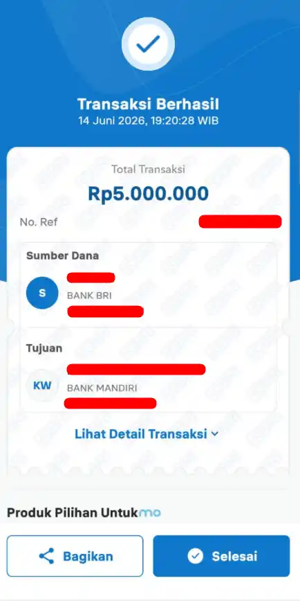 Bukti Transfer