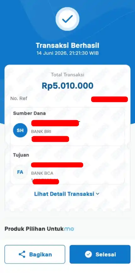 Bukti Transfer