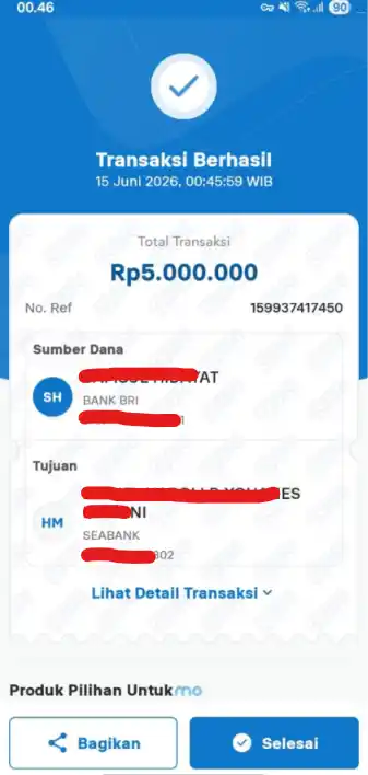 Bukti Transfer