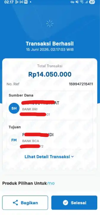 Bukti Transfer