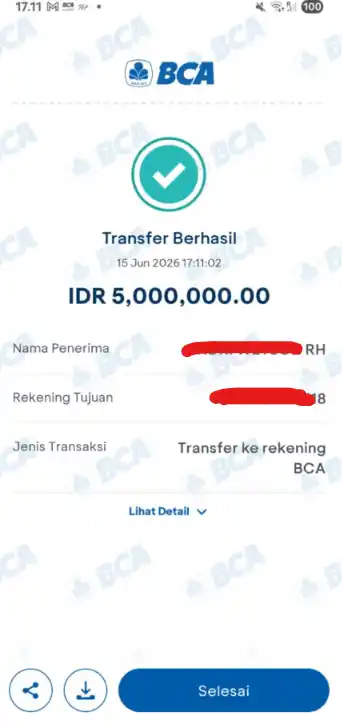 Bukti Transfer
