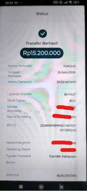 Bukti Transfer