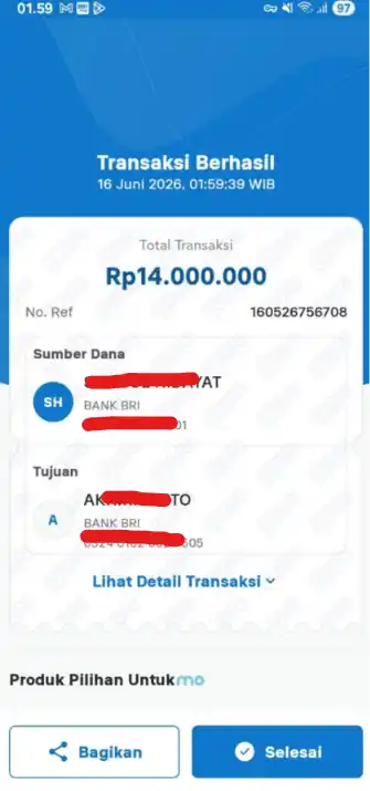 Bukti Transfer