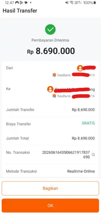 Bukti Transfer