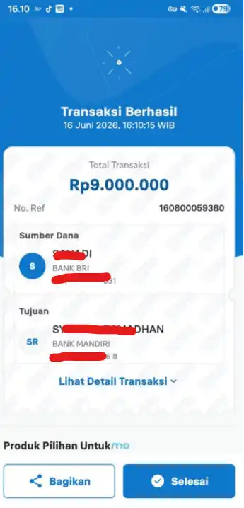 Bukti Transfer