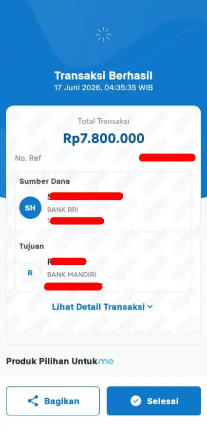 Bukti Transfer