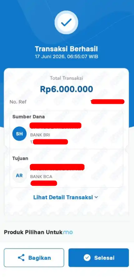 Bukti Transfer
