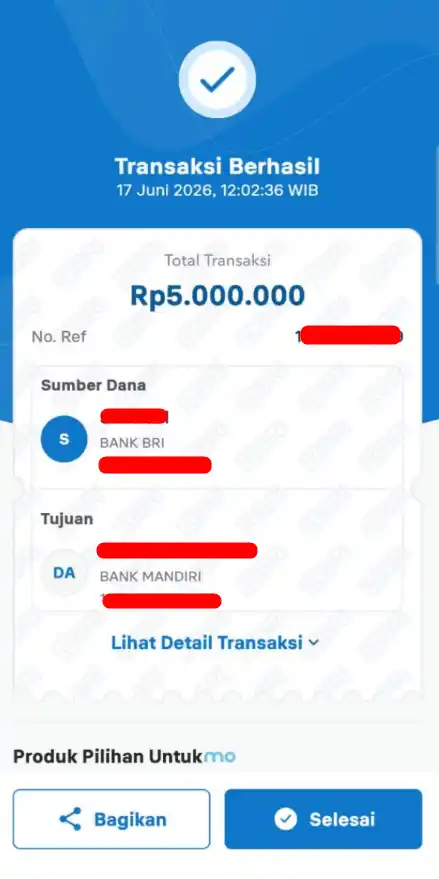 Bukti Transfer