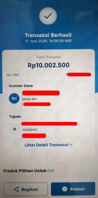 Bukti Transfer