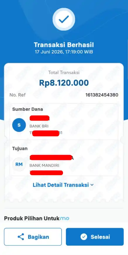 Bukti Transfer