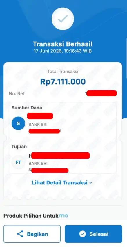 Bukti Transfer