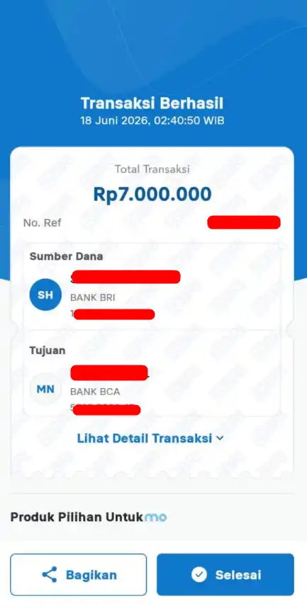 Bukti Transfer