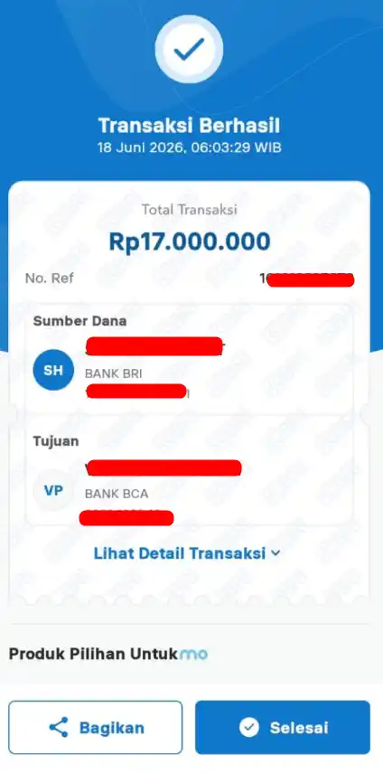 Bukti Transfer