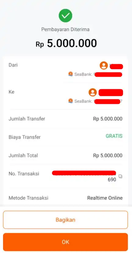 Bukti Transfer