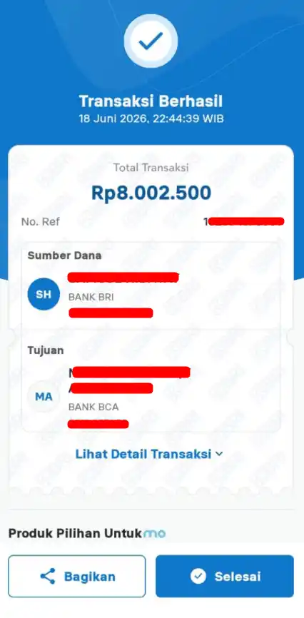 Bukti Transfer