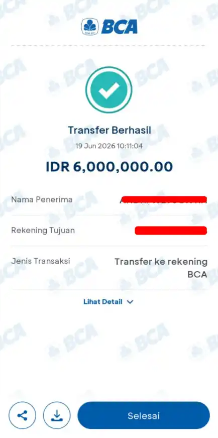 Bukti Transfer