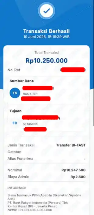 Bukti Transfer
