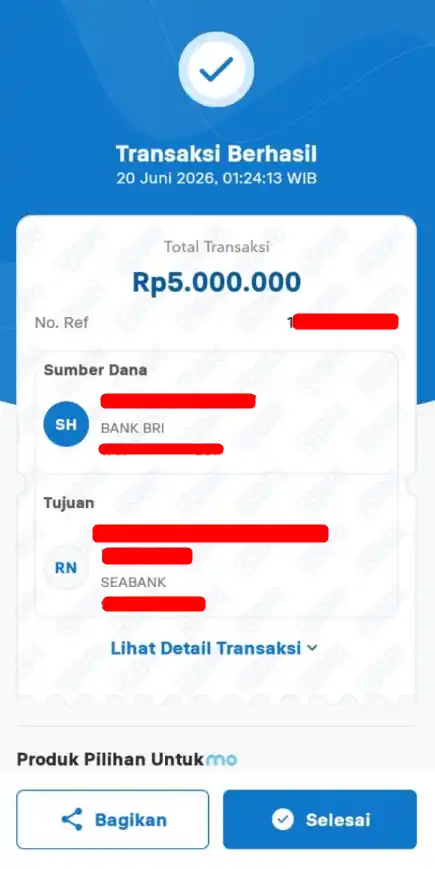 Bukti Transfer