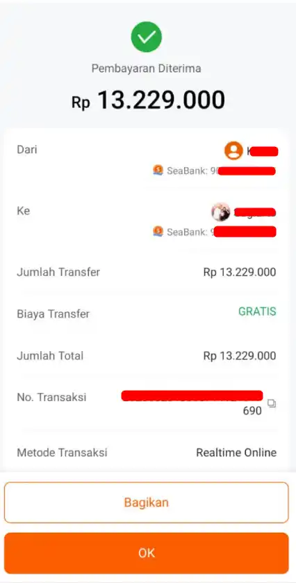 Bukti Transfer