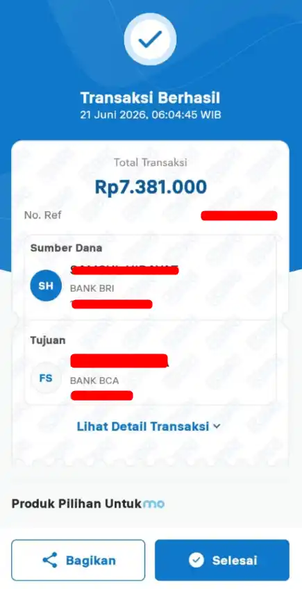Bukti Transfer