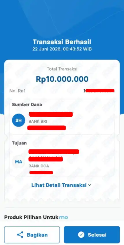 Bukti Transfer