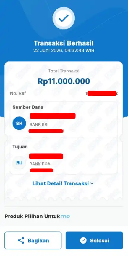 Bukti Transfer