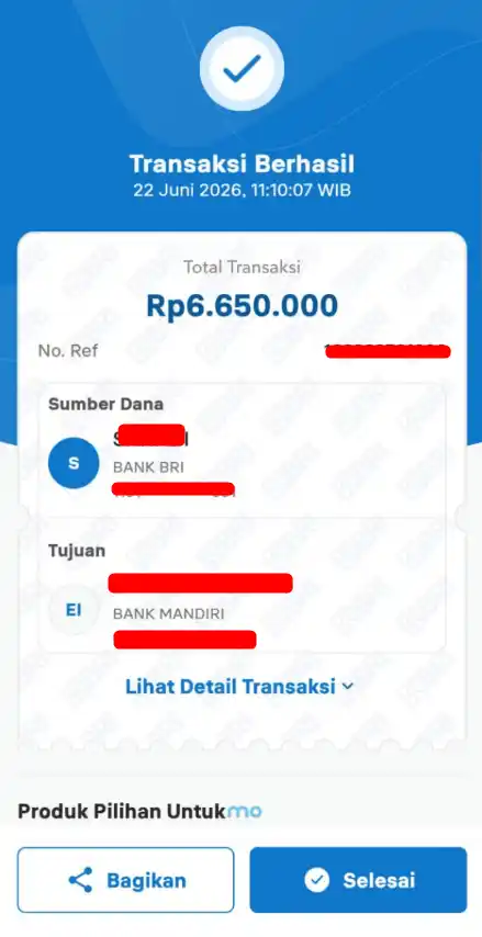 Bukti Transfer
