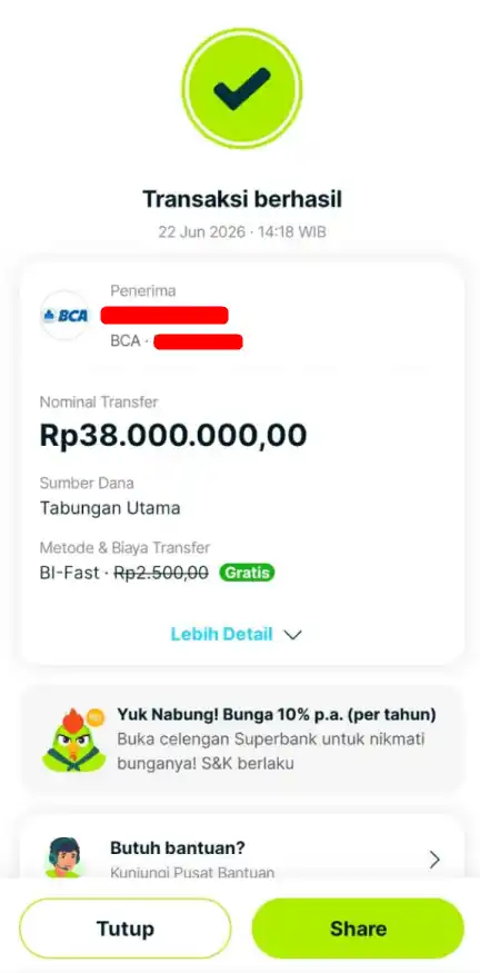 Bukti Transfer