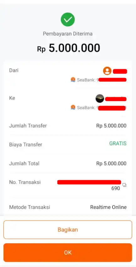 Bukti Transfer