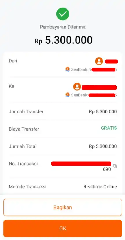 Bukti Transfer