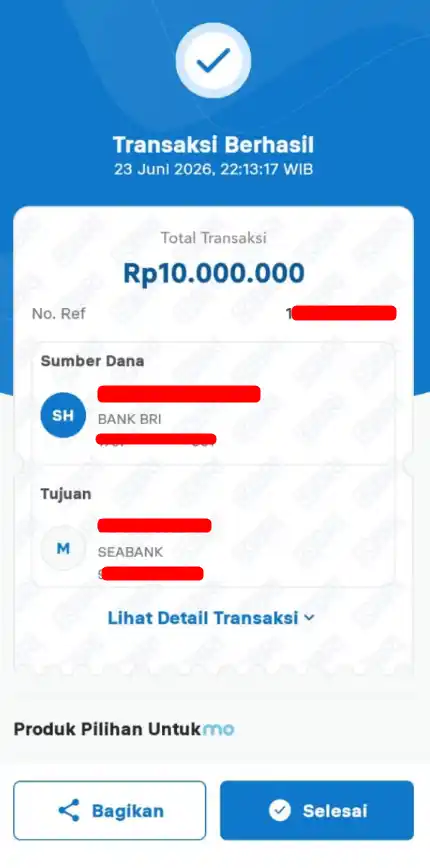 Bukti Transfer