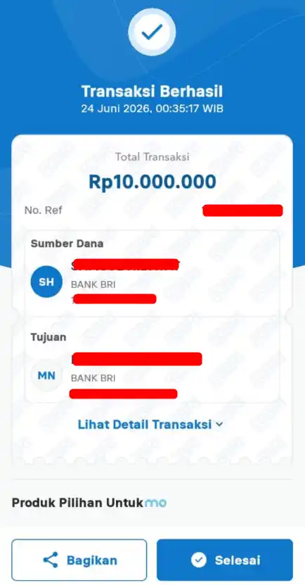 Bukti Transfer
