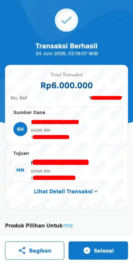 Bukti Transfer