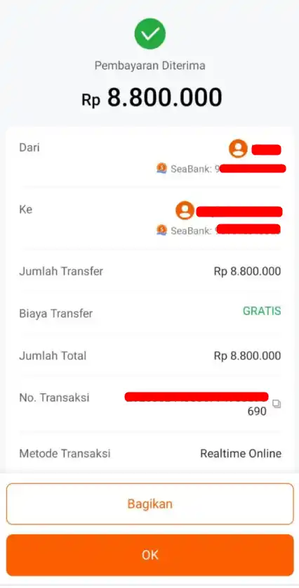 Bukti Transfer