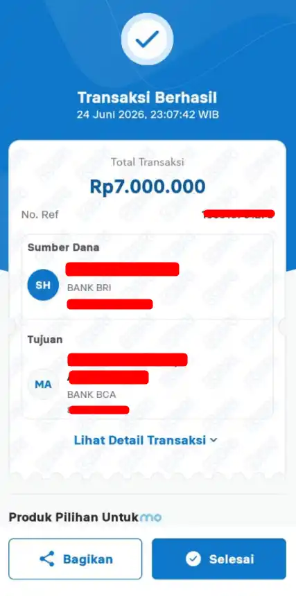 Bukti Transfer