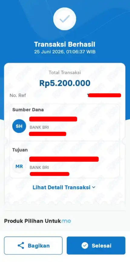 Bukti Transfer