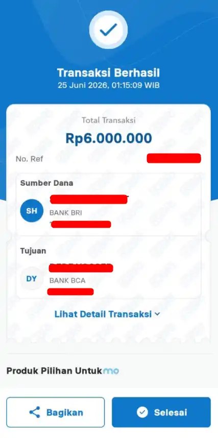 Bukti Transfer