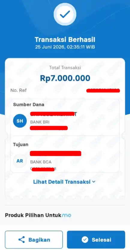 Bukti Transfer